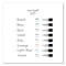 Uni-Ball Signo 207 Gel Pen, Retractable, Medium 0.7 mm, Black Ink, Clear/Black Barrel, PK5 1960239 - alternate 10